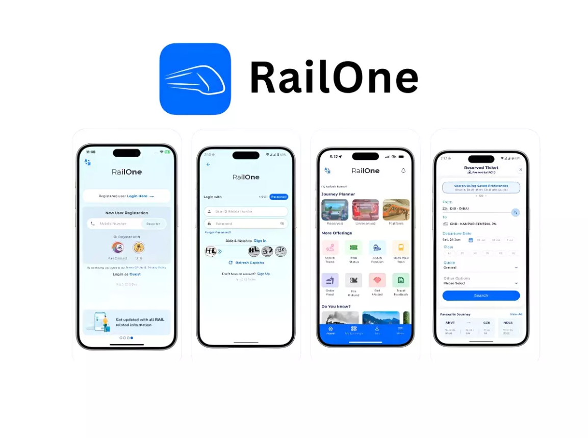 पेश है RailOne: भारतीय रेलवे यात्रा का आपका सबसे बेहतरीन साथी! 3 railOne app launch