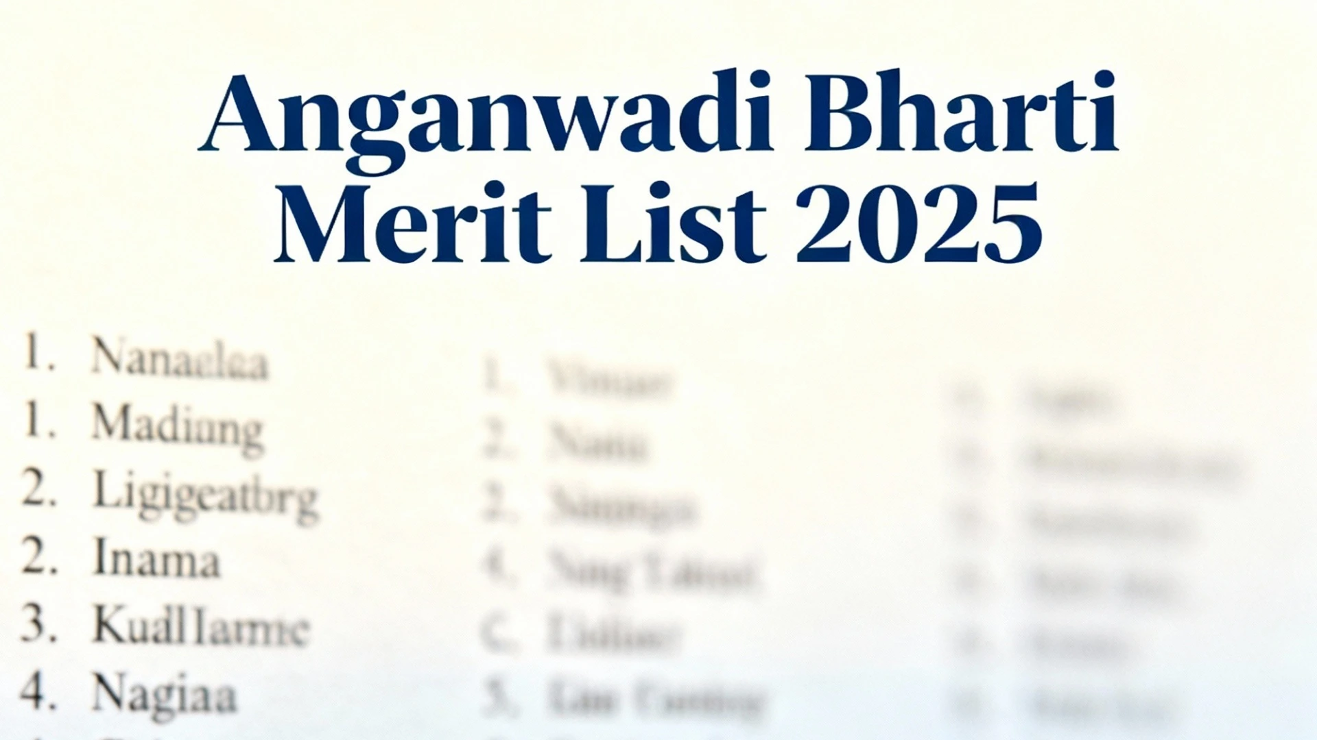गुजरात आंगनवाड़ी भर्ती मेरिट लिस्ट 2025 जारी! 9000+ पदों की सूची देखें 3 Anganwadi Bharti Merit List 2025