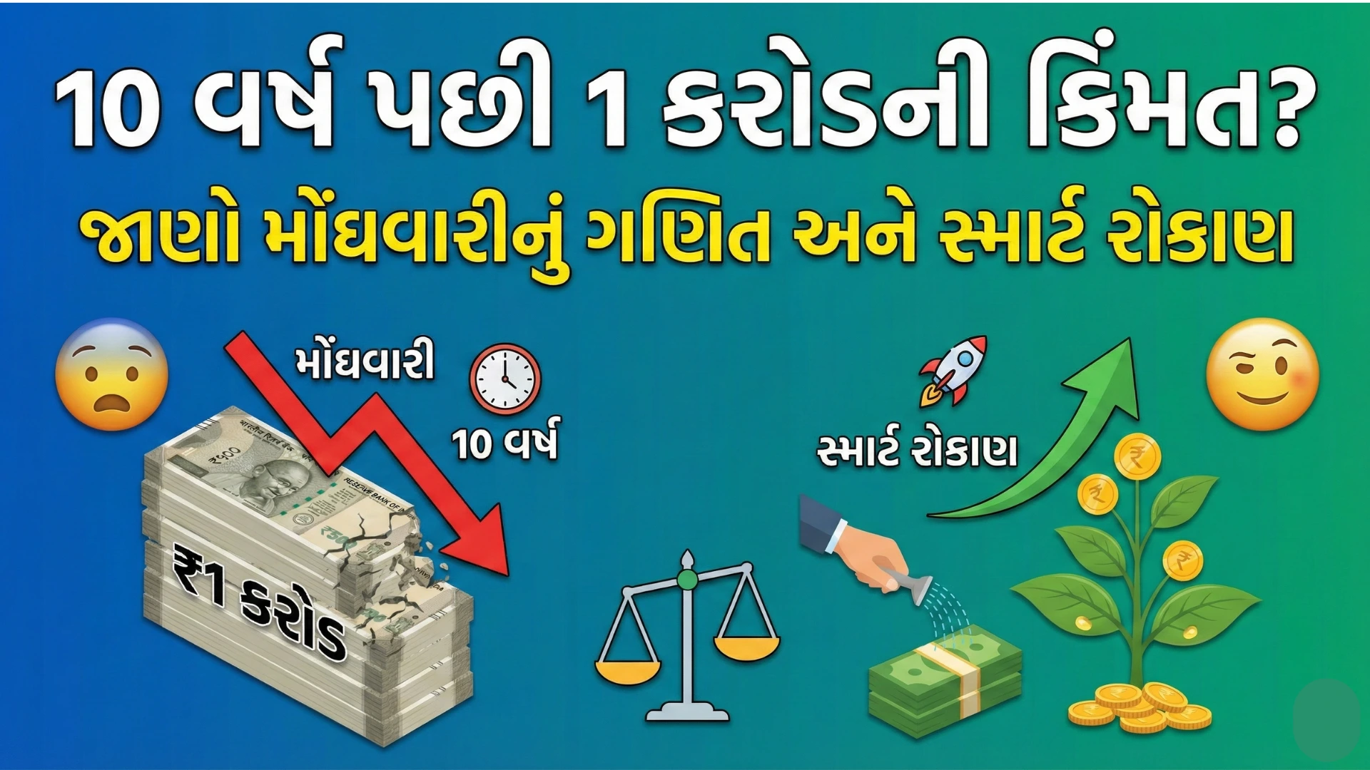 Value of 1 Crore After 10 Years vs Inflation